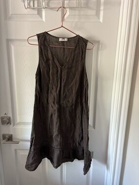 Dixie Italian Linen Sleeveless Shift Dress